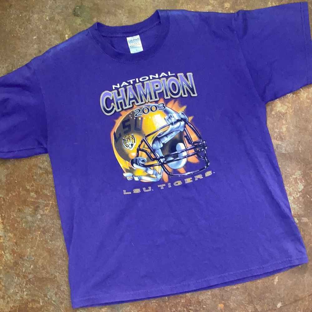 VINTAGE 2003 LSU CHAMPIONSHIP T SHIRT